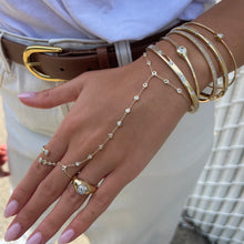 14K GOLD DIAMOND RUTHIE HAND CHAIN