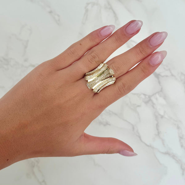 18K GOLD DIAMOND KATE RING