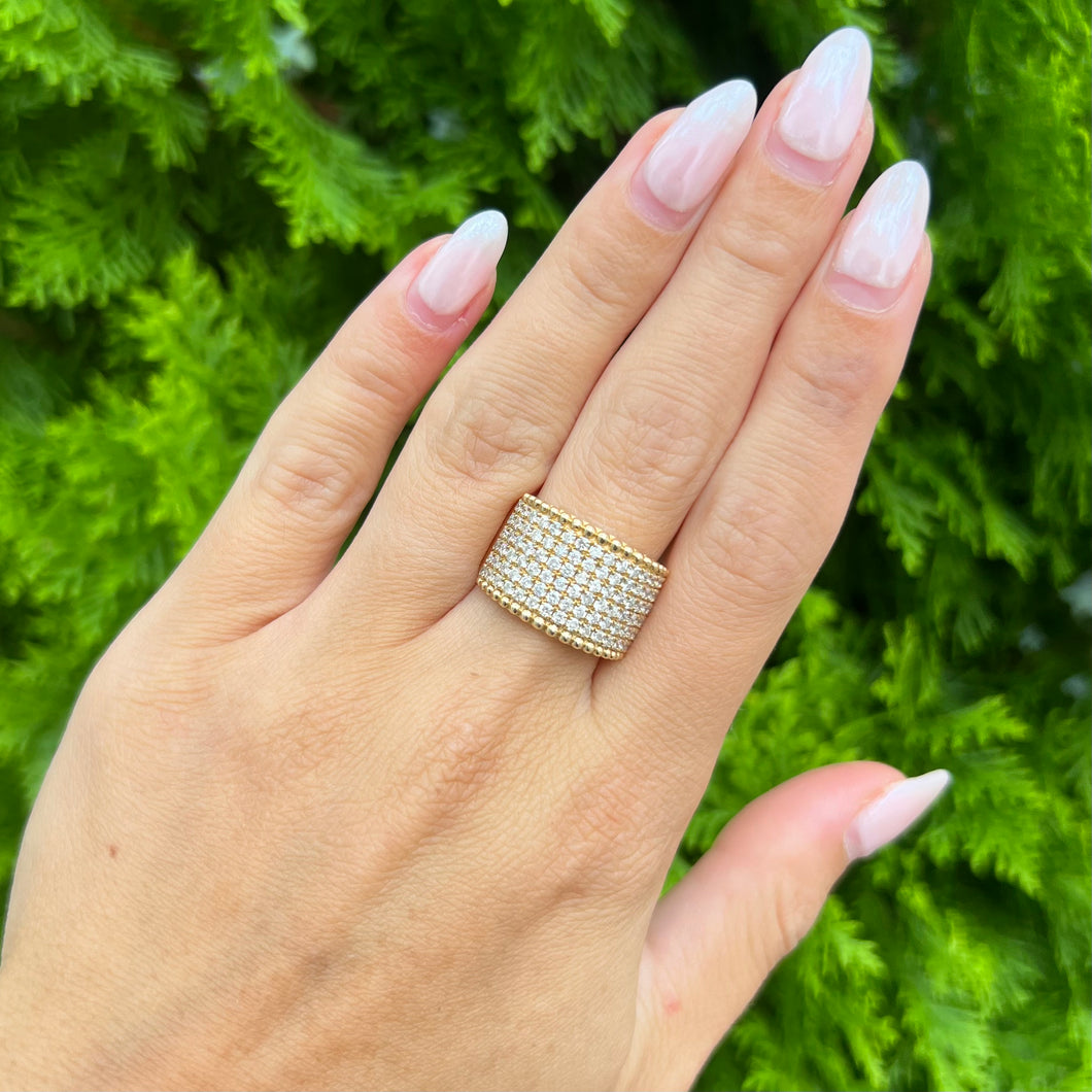 14K GOLD DIAMOND SADIE RING