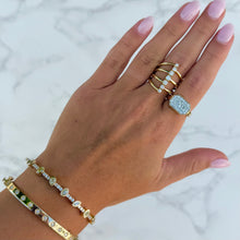 14K GOLD DIAMOND BIANCA BANGLE