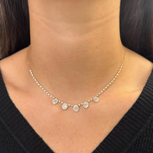 14K GOLD DIAMOND JESSICA OVAL NECKLACE