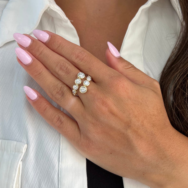14K GOLD DIAMOND ALYSSA RING