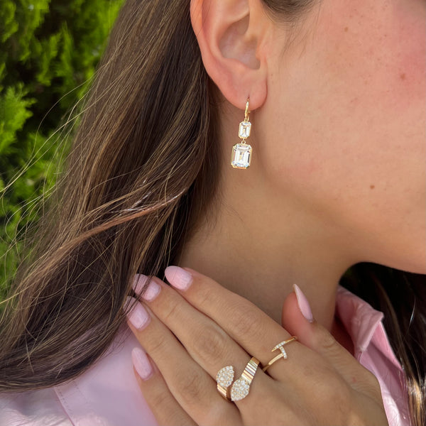 14K GOLD DIAMOND JENNA NAIL RING