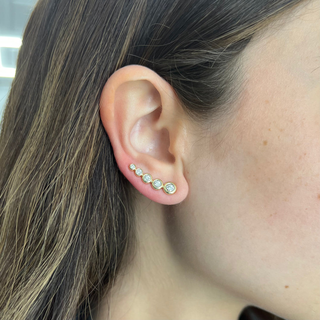14K GOLD DIAMOND AMY CRAWLERS