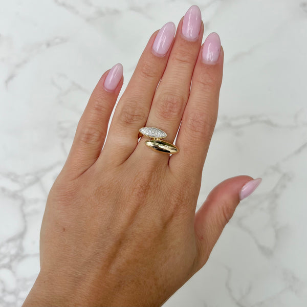 14K GOLD DIAMOND GABI RING