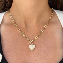 14K GOLD DIAMOND SMALL ALLY HEART NECKLACE