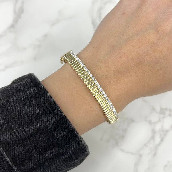 14K GOLD DIAMOND TYLER BANGLE