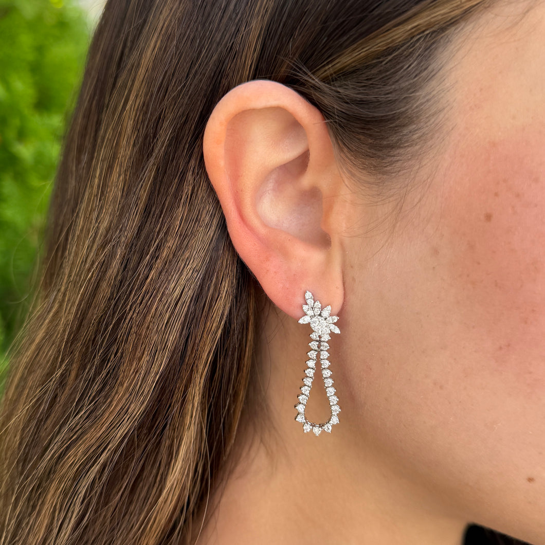 14K GOLD DIAMOND FAYE EARRINGS