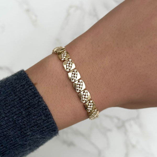 14K GOLD DIAMOND SOPHIA BRACELET