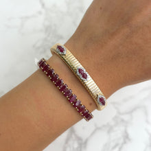14K GOLD DIAMOND RUBY CHLOE BANGLE