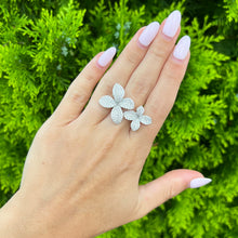 14K GOLD DIAMOND CECILIA FLOWER RING