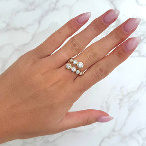 14K GOLD DIAMOND ALYSSA RING