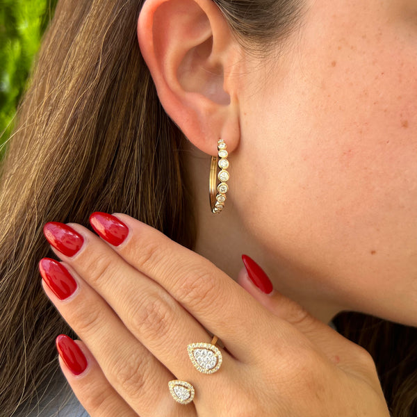 14K GOLD DIAMOND AMY RING