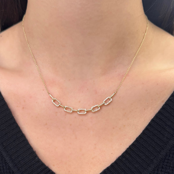 14K GOLD DIAMOND BIANCA NECKLACE