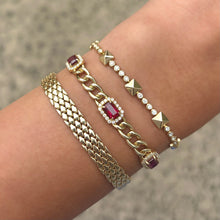14K GOLD DIAMOND RUBY EVERLY BRACELET