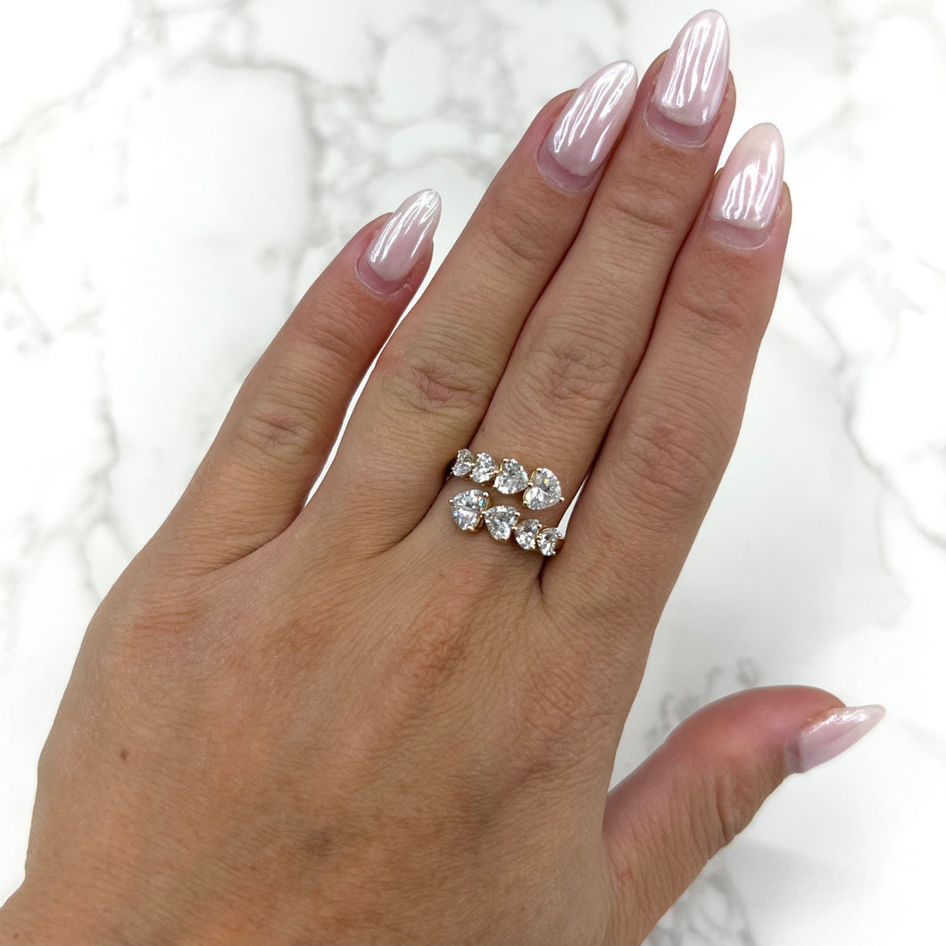 14K GOLD LAB GROWN DIAMOND ISABELLA HEART RING
