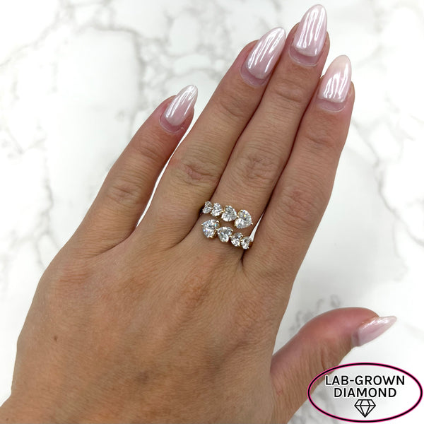 14K GOLD LAB GROWN DIAMOND ISABELLA HEART RING