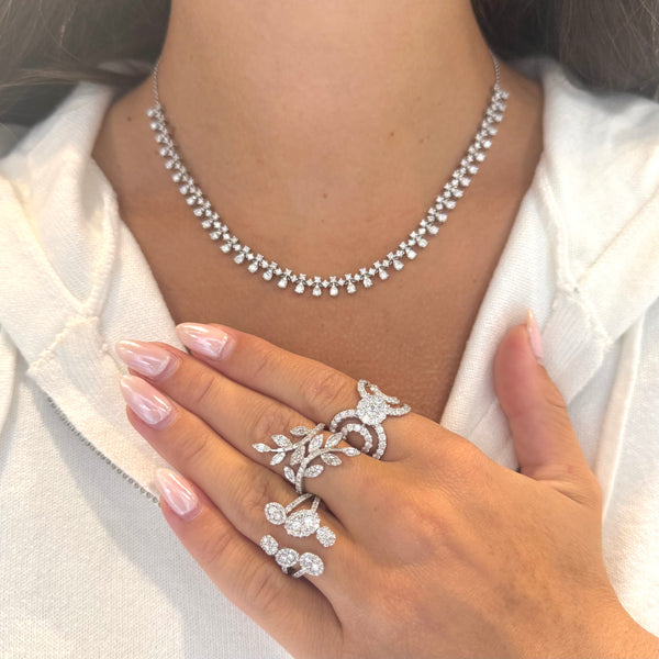 14K GOLD DIAMOND RILEY NECKLACE