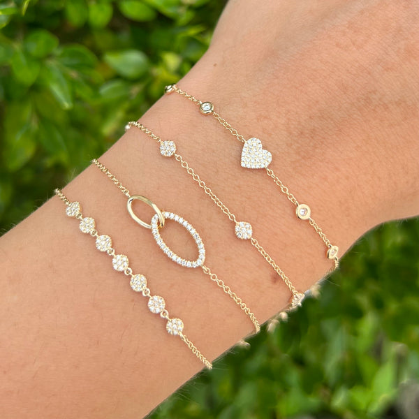 14K GOLD DIAMOND SARAH BRACELET