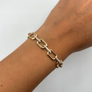 14K GOLD DIAMOND MILA BRACELET