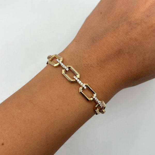 14K GOLD DIAMOND MILA BRACELET
