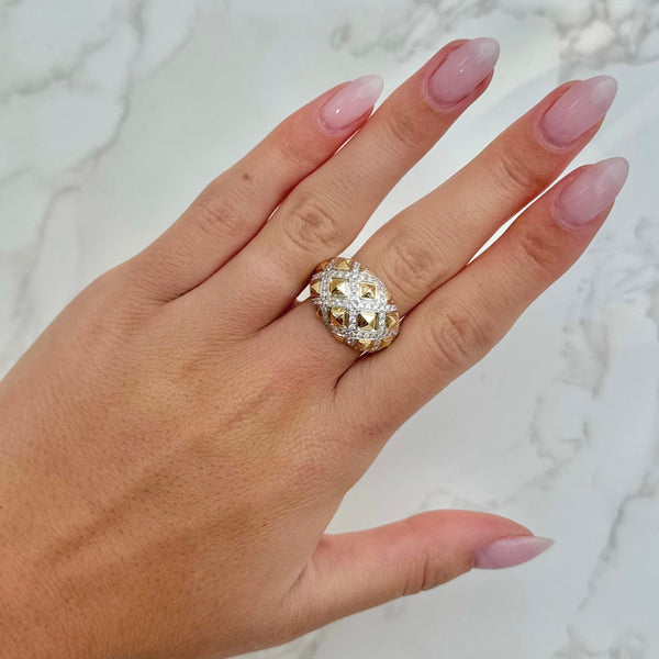 14K GOLD DIAMOND JILL RING