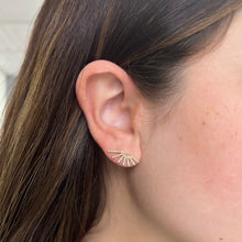 14K GOLD DIAMOND RACHEE STUDS