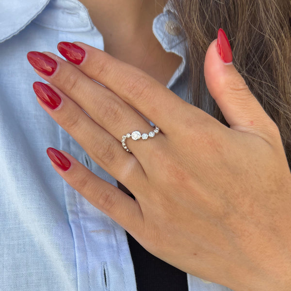 14K GOLD DIAMOND JOSIE RING