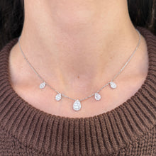 14K GOLD DIAMOND DOTTY NECKLACE