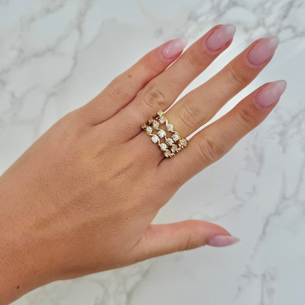 14K GOLD DIAMOND MANDY RING
