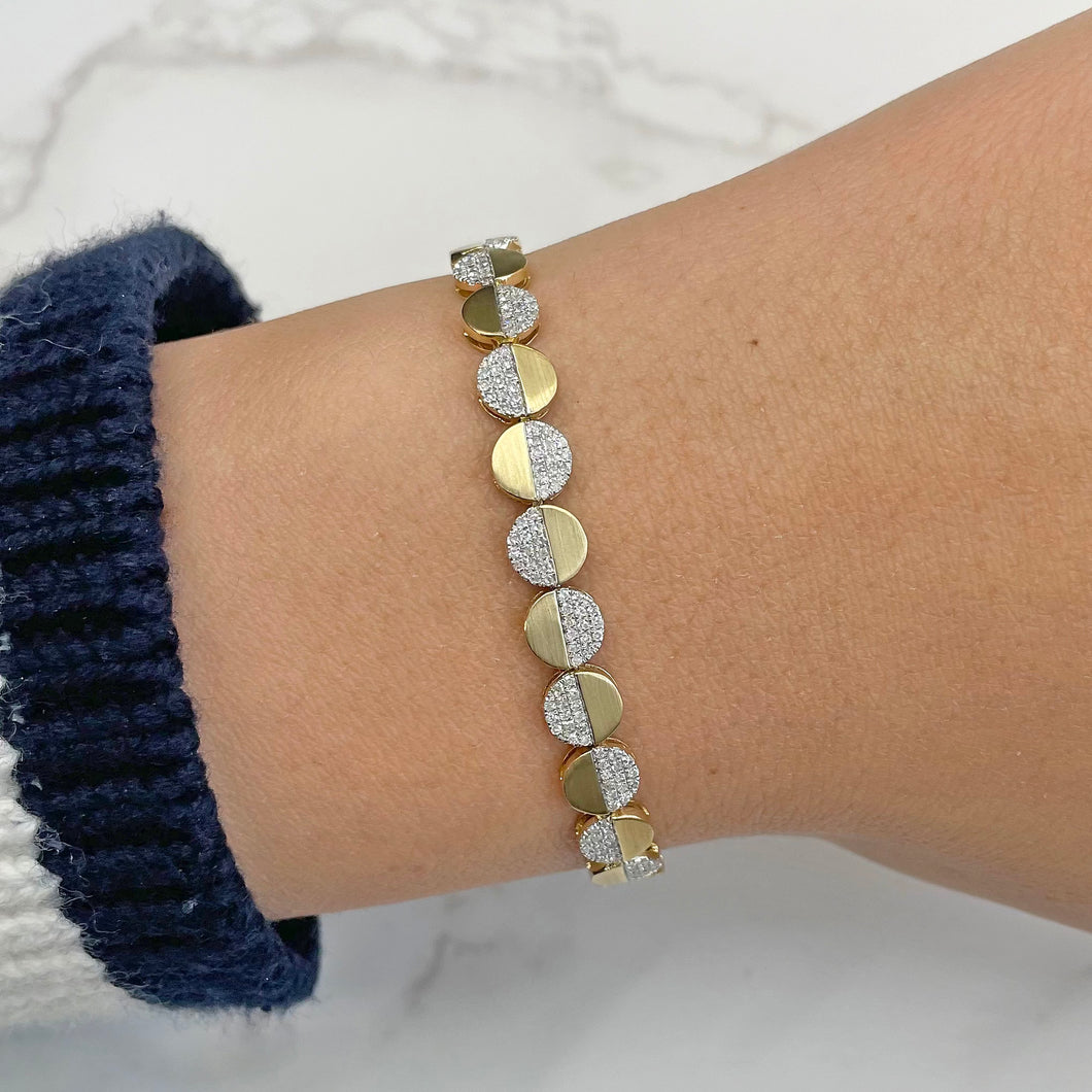 14K GOLD DIAMOND MOLLY BRACELET – Jen K Online