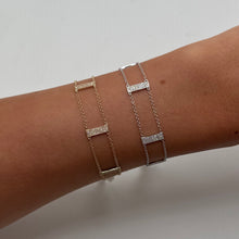 14K GOLD DIAMOND SHELLEY LADDER BRACELET
