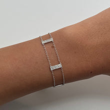 14K GOLD DIAMOND SHELLEY LADDER BRACELET