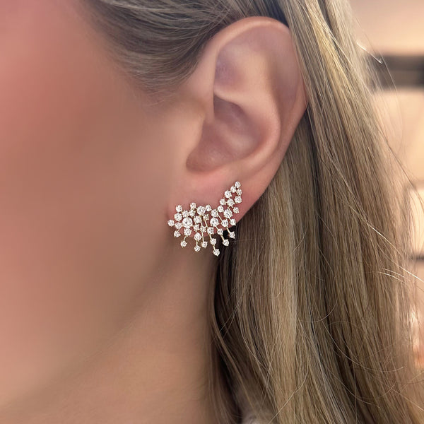 14K GOLD DIAMOND MEDIUM DAPHNE EARRINGS