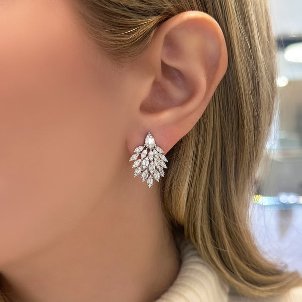 14K GOLD DIAMOND AJA EARRINGS