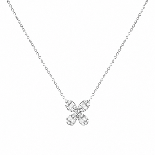 14K GOLD DIAMOND JENNY BUTTERFLY NECKLACE