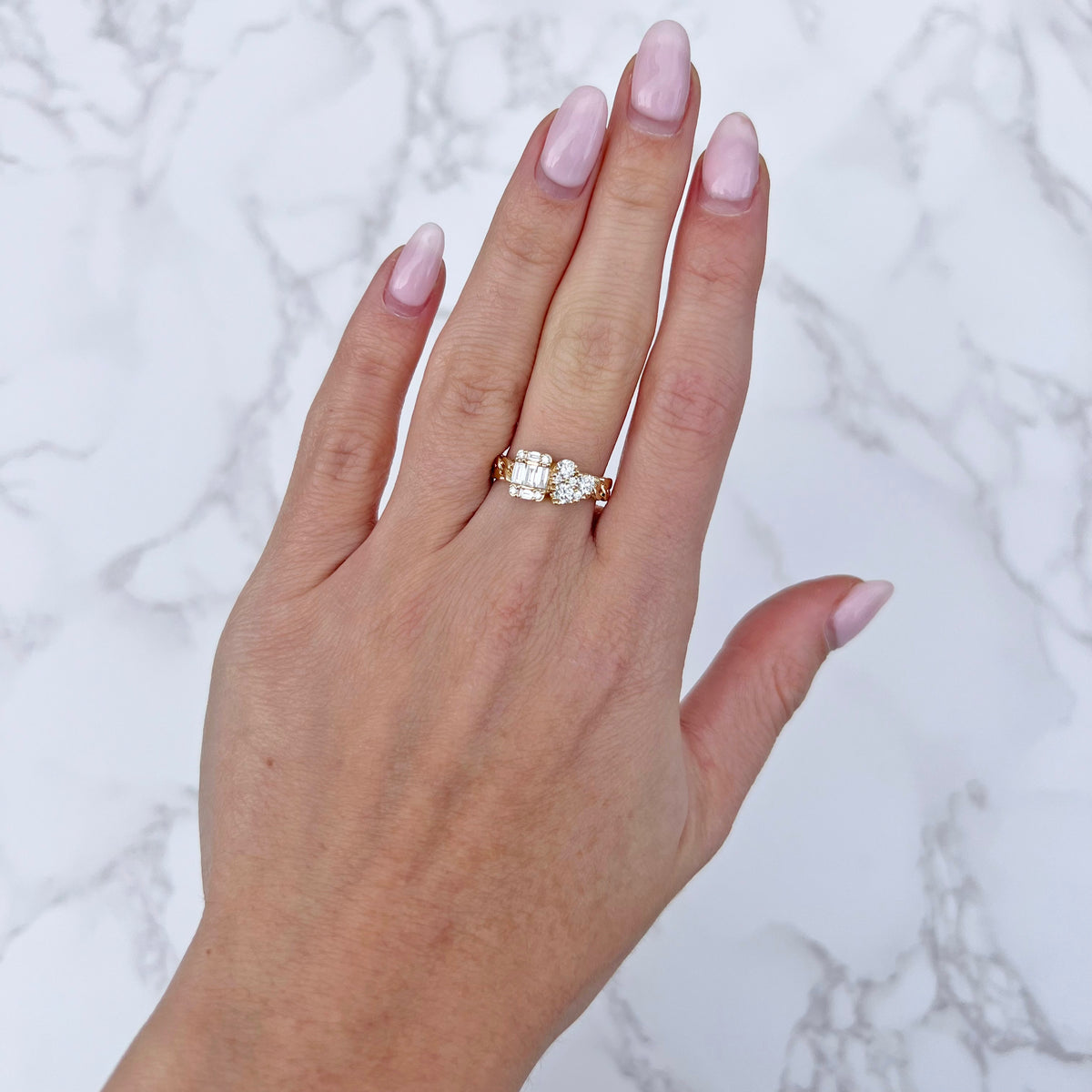 14K GOLD DIAMOND GALIA RING – Jen K Online