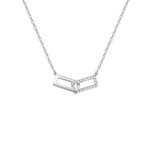 14K GOLD DIAMOND BETH LINK NECKLACE