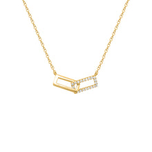 14K GOLD DIAMOND BETH LINK NECKLACE