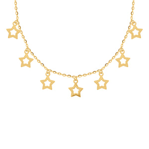 14K GOLD OLIVIA STAR CHOKER