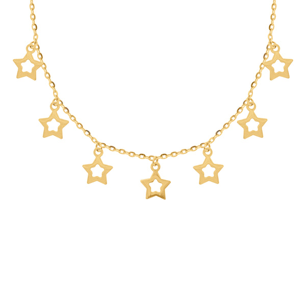 14K GOLD OLIVIA STAR CHOKER