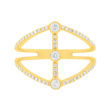 14K GOLD DIAMOND MAE RING