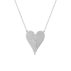 14K GOLD DIAMOND JACI HEART NECKLACE