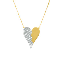 14K GOLD DIAMOND JACI HEART NECKLACE
