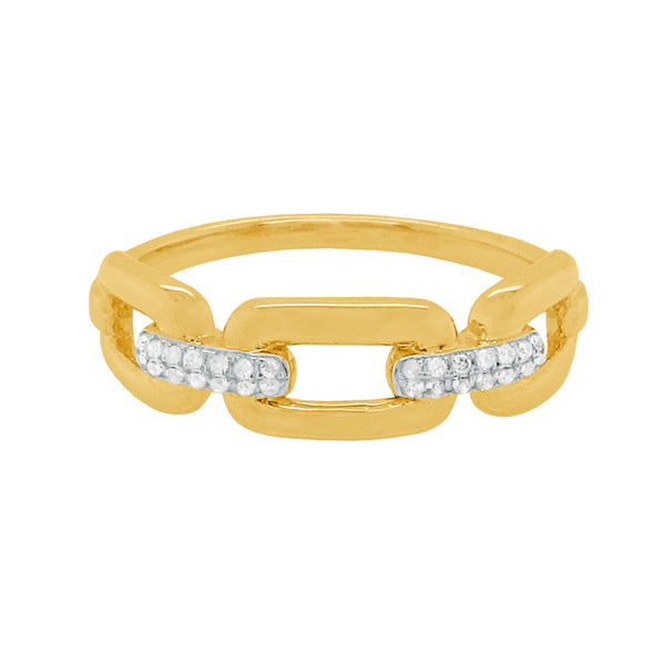 14K GOLD DIAMOND STASSI RING