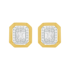 14K GOLD DIAMOND LUCY STUDS
