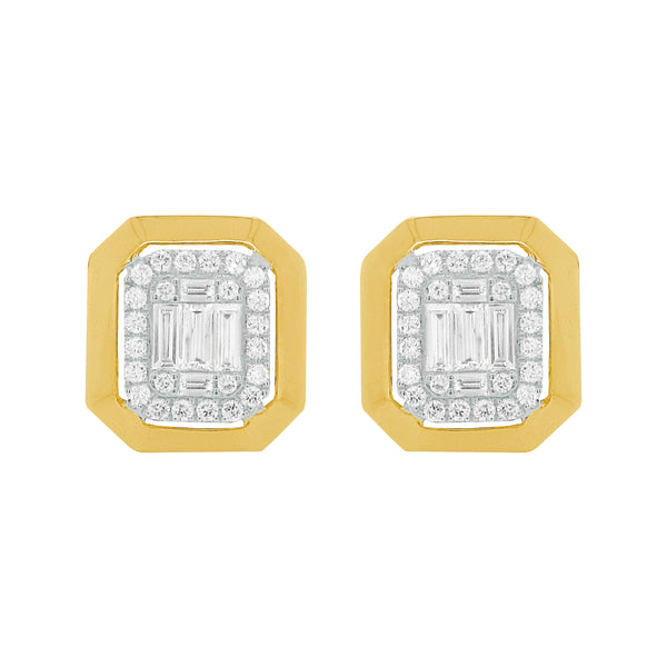 14K GOLD DIAMOND LUCY STUDS