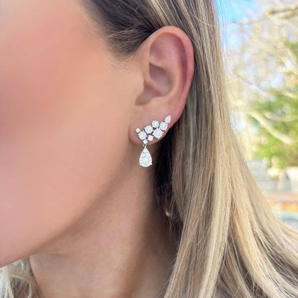 14K GOLD DIAMOND BAILEE EARRINGS
