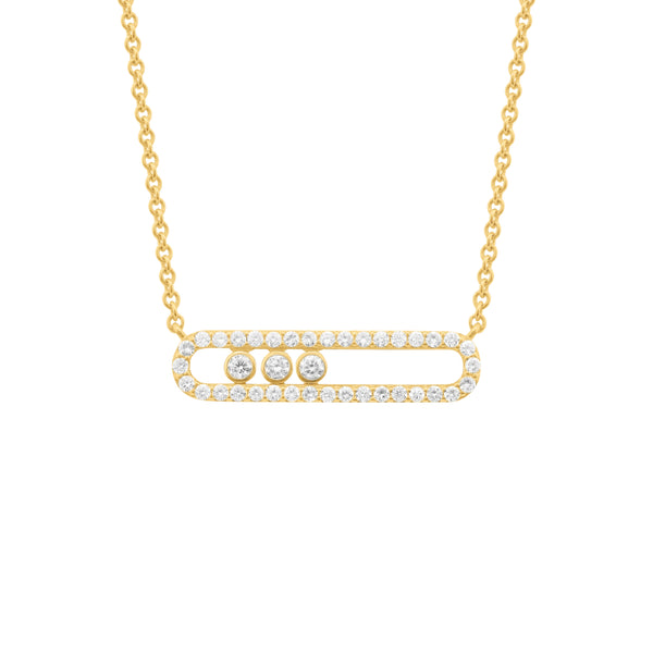 14K GOLD DIAMOND SAMARA SLIDER NECKLACE