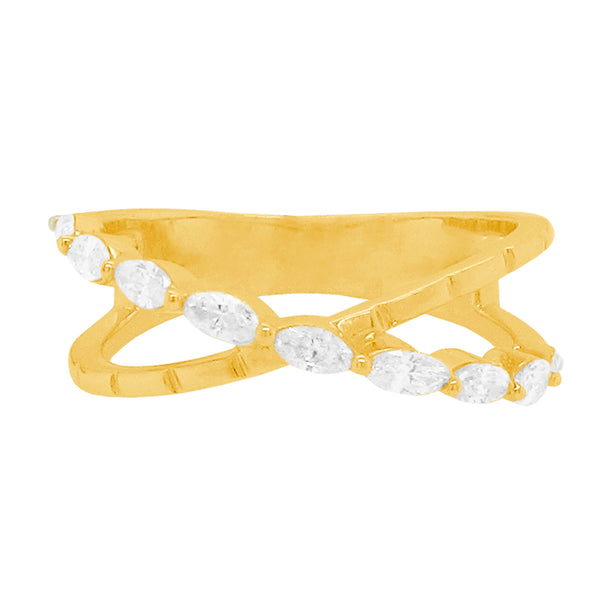 14K GOLD DIAMOND FAYE RING